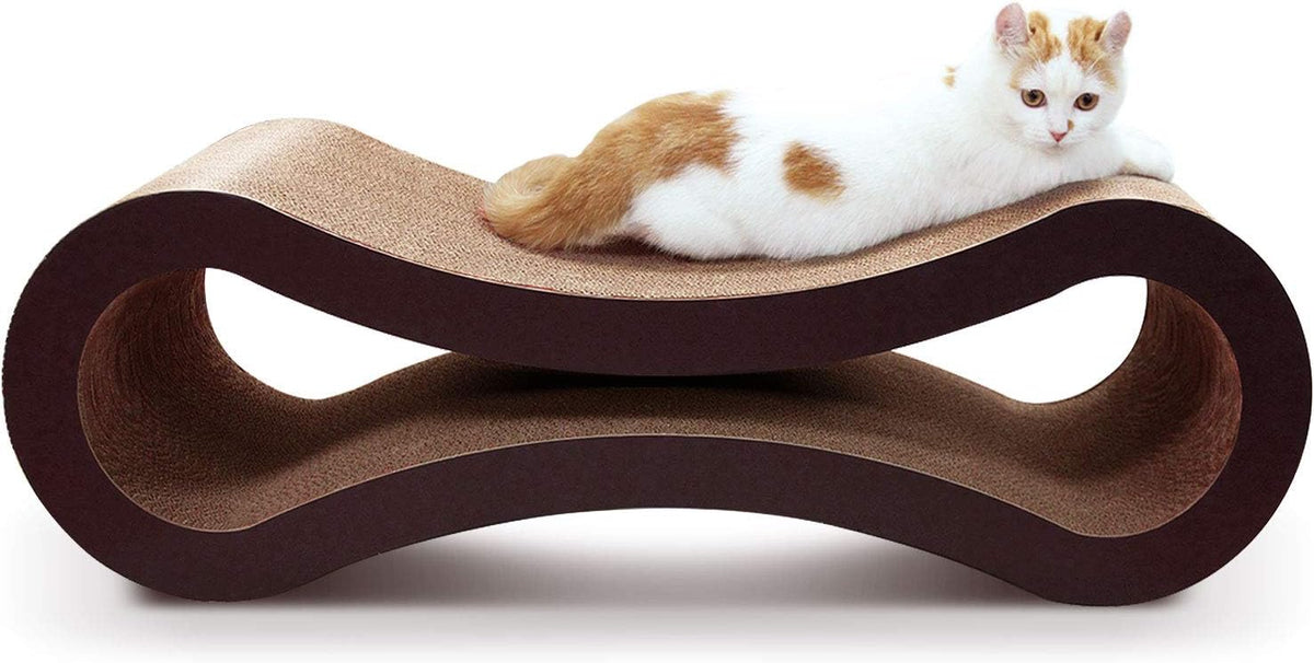 FluffyDream Cat Condo Scratcher Post Cardboard, Milk Box Shape Cat Scratching House Bed, Black Color - Image 12