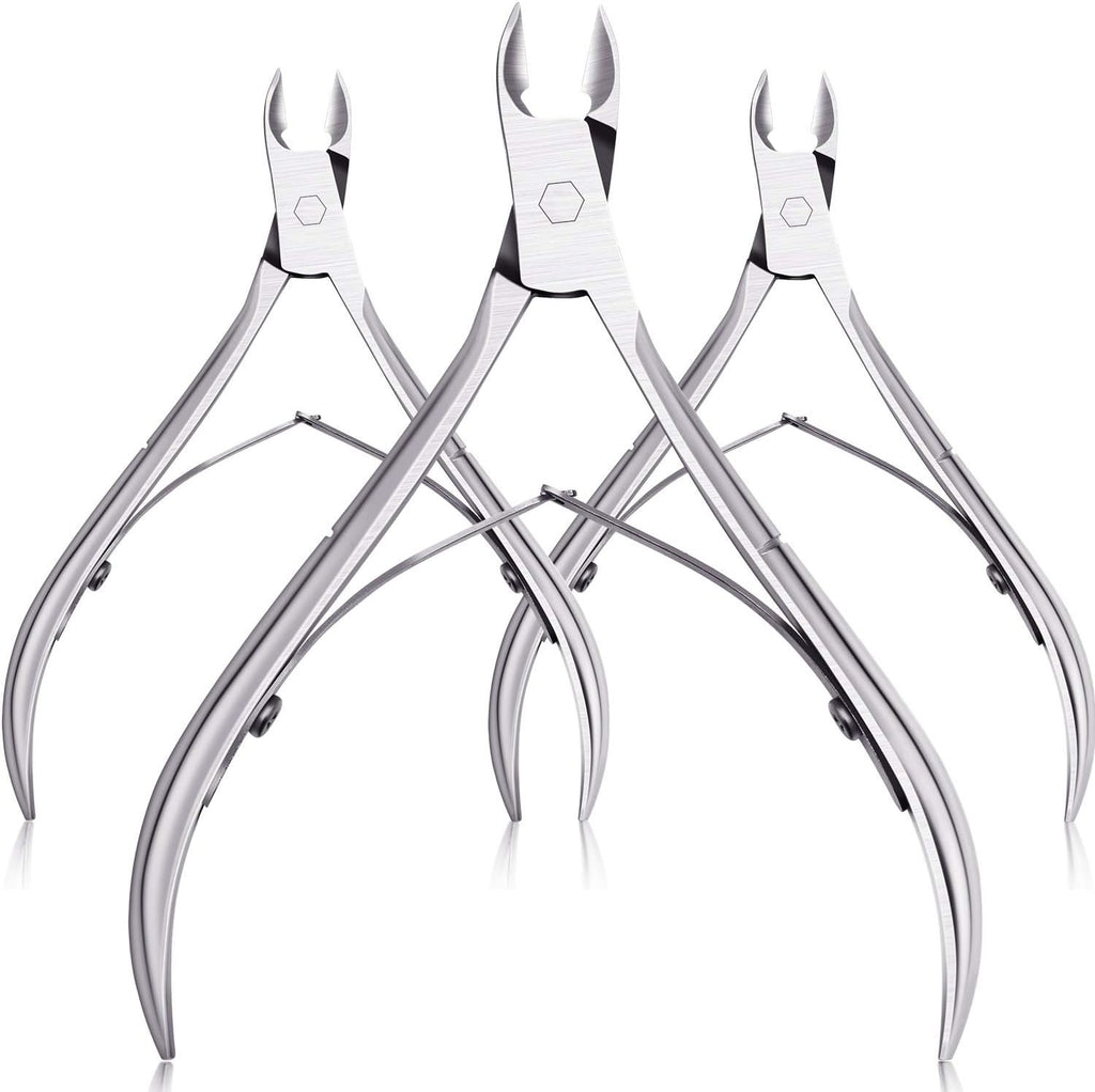 Mudder stainless steel cuticle nippers 3 pack front view