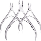 Mudder stainless steel cuticle nippers 3 pack front view
