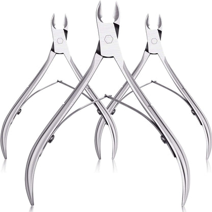 Mudder stainless steel cuticle nippers 3 pack front view