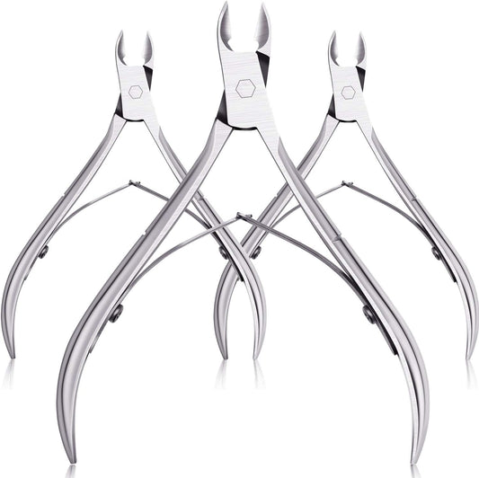 Mudder stainless steel cuticle nippers 3 pack front view