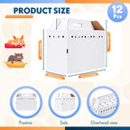 Kisston 12 piece small animal travel box folded layout