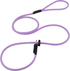 Slip Lead Dog Leash - Strong Nylon Training Rope with Spring-Loaded Adjustable Stopper - 5/16" x 4/5/6ft -No Pull Heavy Duty Leash for Small Medium Large Dogs(Black, 5 FT) - Image 9