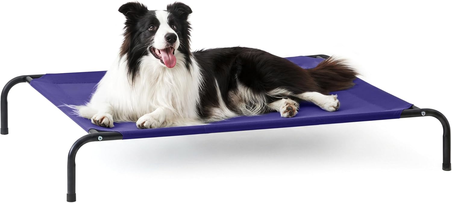 Love's cabin Elevated Cooling Dog Bed for Large Dogs, Portable Indoor & Outdoor Raised Pet Dog Cat Cot, Durable Summer Frame with Breathable Mesh, Black, 48 inches - Image 11