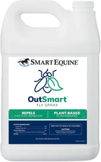 SmartEquine OutSmart Fly Spray 1 Gallon front view authentic equestrian pest control container