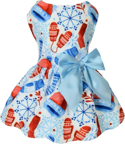 4th of July Dog Dress, Patriotic Puppy Outfit for Small Dogs, Red White Blue Star Print Pet Clothes, Soft Polyester Dog Tutu Dress for Independence Day Party,S - Image 9
