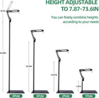 Mecesor lamp stand connected rods for height adjustment