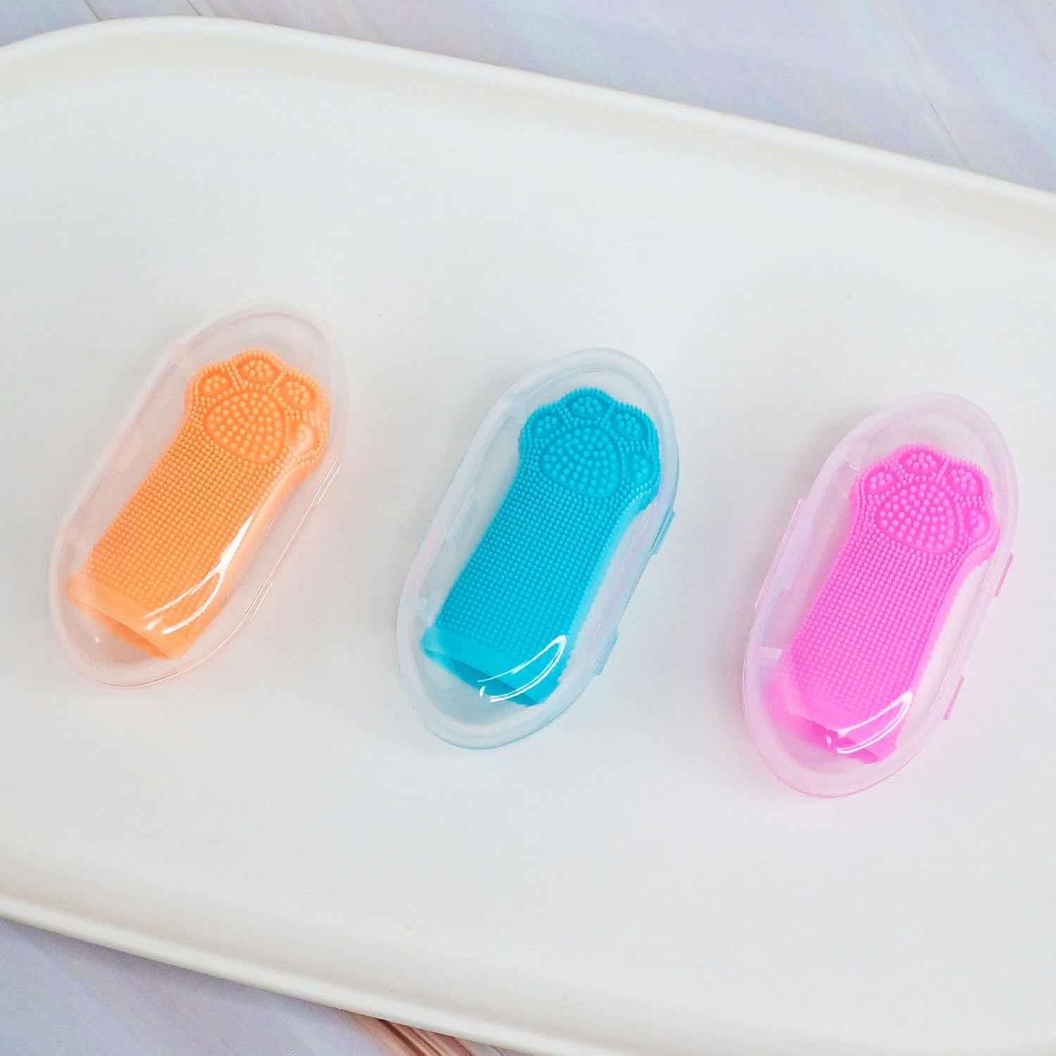 Hera Harmony Finger Toothbrush for Dogs & Cats, Soft Silicone Pet Dental Care Brush for Plaque & Tartar Removal, Teeth Cleaning & Gum Massage, Reusable 3 Pack - Image 10