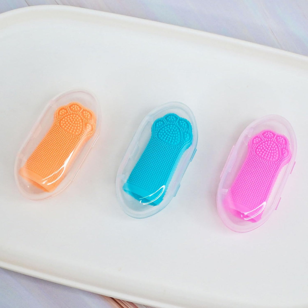 Hera Harmony Finger Toothbrush for Dogs & Cats, Soft Silicone Pet Dental Care Brush for Plaque & Tartar Removal, Teeth Cleaning & Gum Massage, Reusable 3 Pack - Image 10