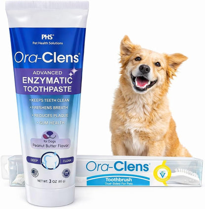 Advanced Enzymatic Toothpaste for Dogs, Peanut Butter Flavor Dog Toothpaste, Helps Clean Teeth & Freshen Breath, Supports Oral Hygiene, Dog Dental Care Toothpaste Gel, 3 oz - Image 10