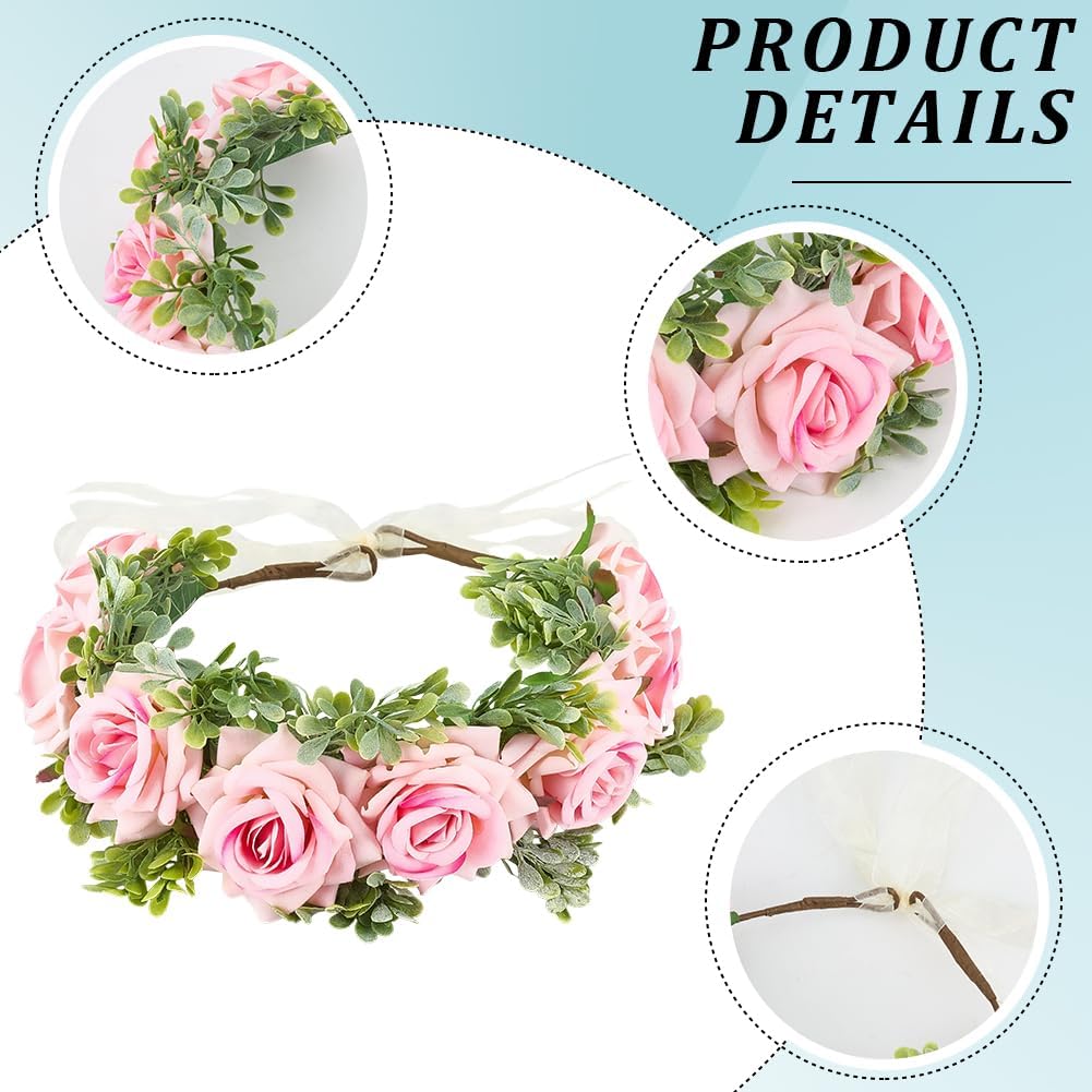 GORGECRAFT puppy flower wreath collar lightweight felt and plastic design