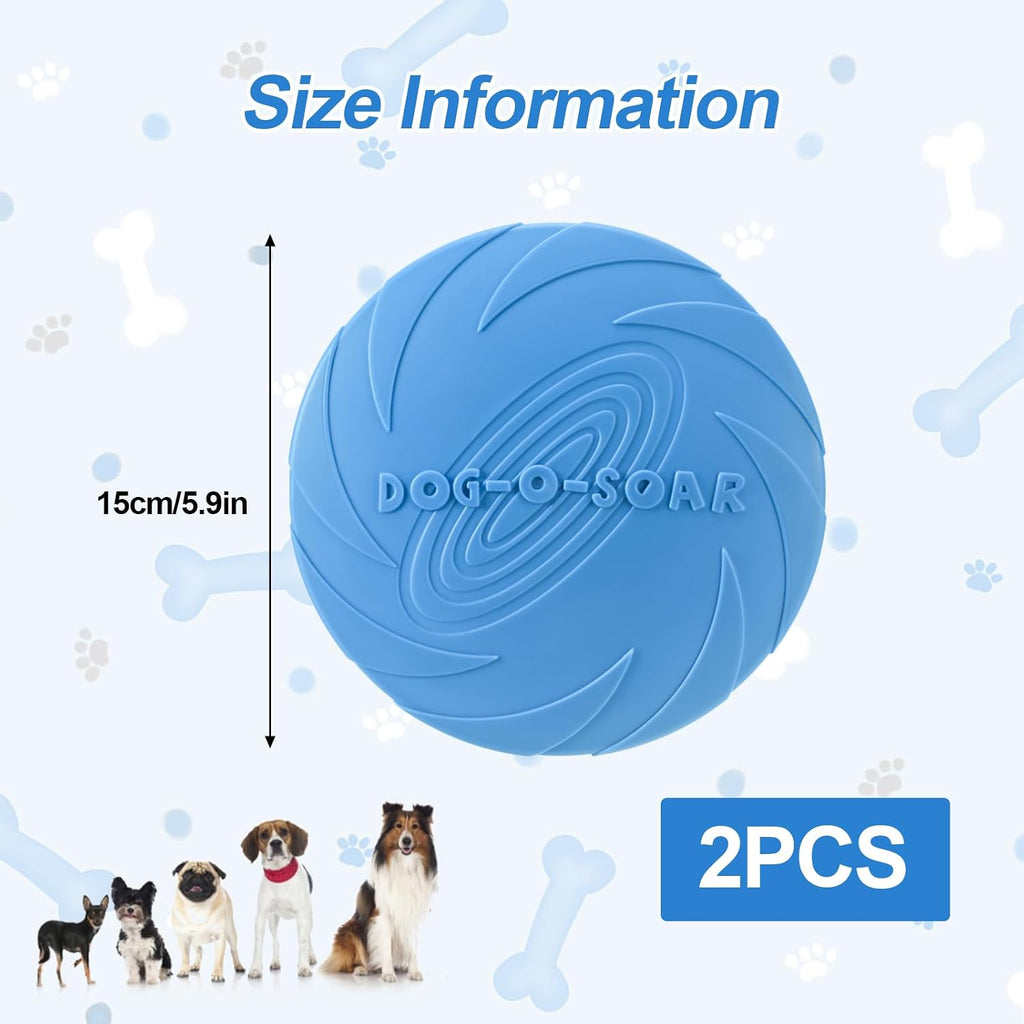 Dog catching soft TPR flying disc in park
