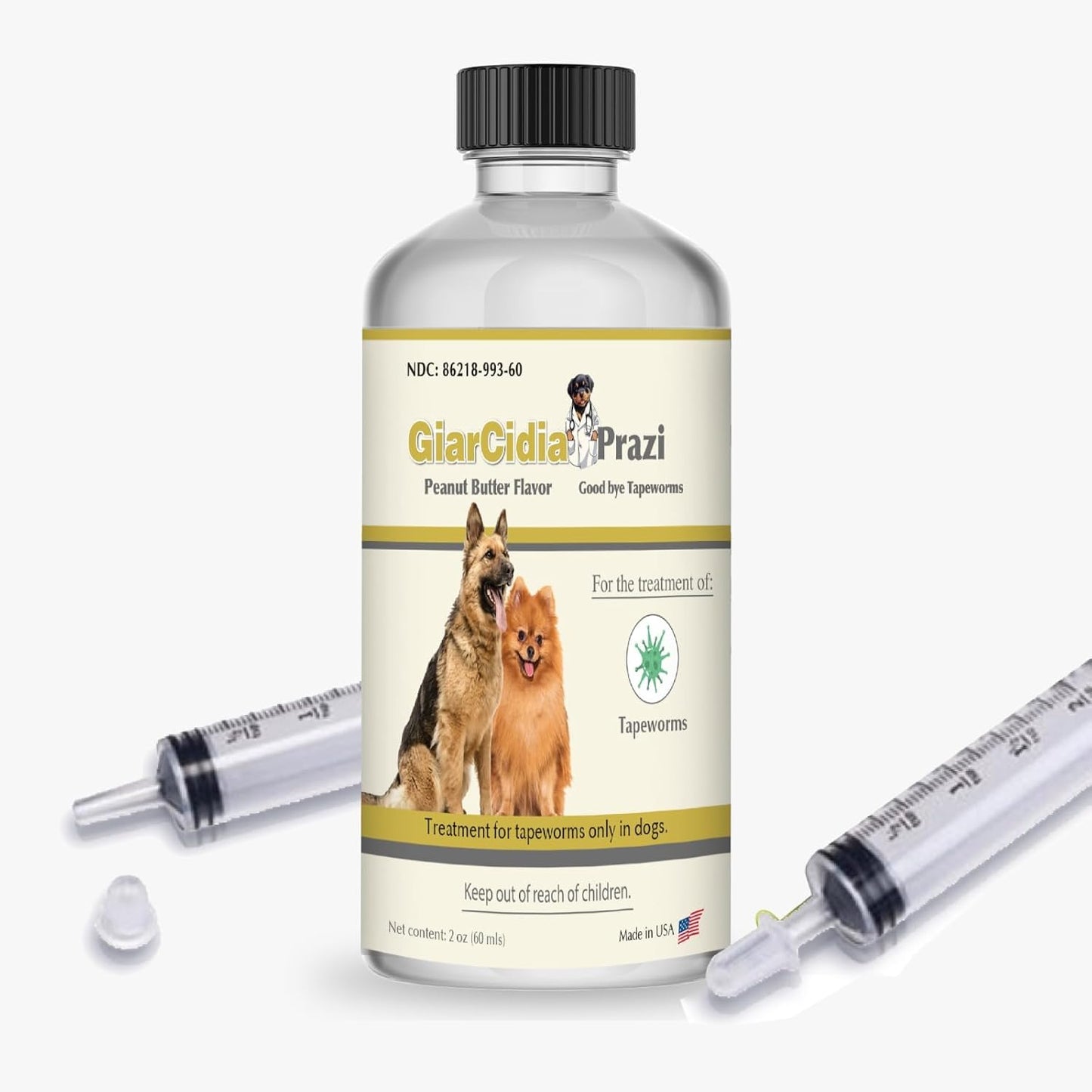 No More Tapeworms in Cats and Dogs- Dewormer for Cats and Dewormer for Dogs - Vanilla Flavour with 3ml Dropper (120ml Vanilla) - Image 9