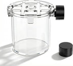 Miofis magnetic fish feeding ring front view floating on reef tank surface.