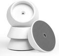Mumeasy baby gate wall protector front view showing the clean white durable exterior design.
