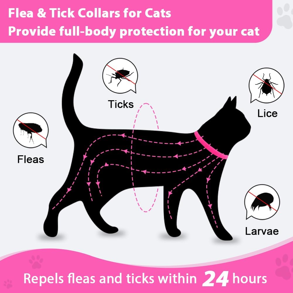 Natural plant oil cat flea collar packaging