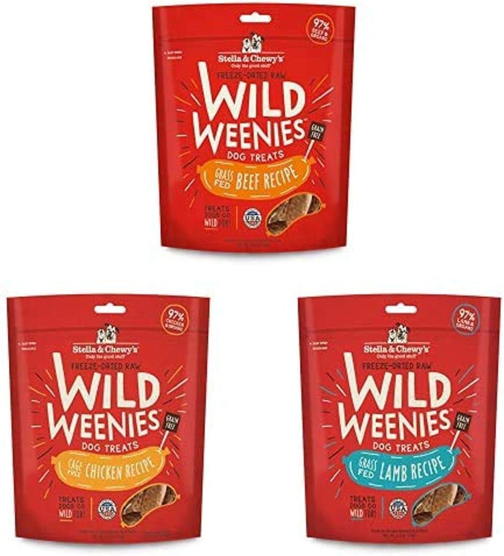 Stella & Chewy's Freeze-Dried Raw Wild Weenies Dog Treats - High-Protein Training Treats for Dogs & Puppies - All-Natural Chicken Recipe with 97% Meat & Organs - USA Made - 3.25 oz Bag - Image 14