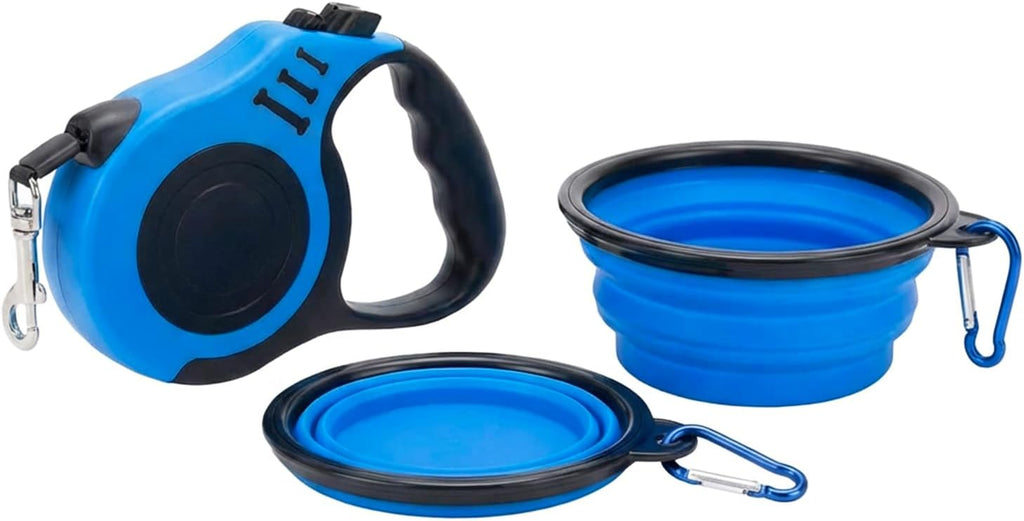 Complete Petimp walking accessory kit for dogs in blue