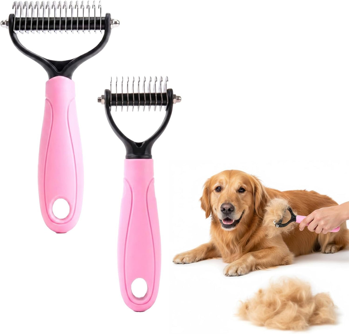 Dhgate professional home grooming brush effectively removing loose pet dander
