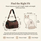 Interior view of PetAmi dog carrier with safety leash visible