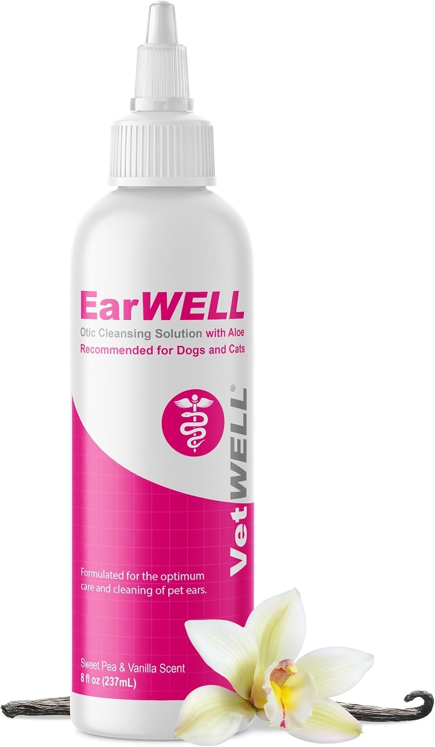 VetWELL Ear Cleaner for Dogs and Cats - Otic Rinse for Infections and Controlling Ear Infections and Odor in Pets - 8 oz (Cucumber Melon) - Image 10