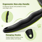 Pecute undercoat hair removal brush for heavy shedding double coat dogs