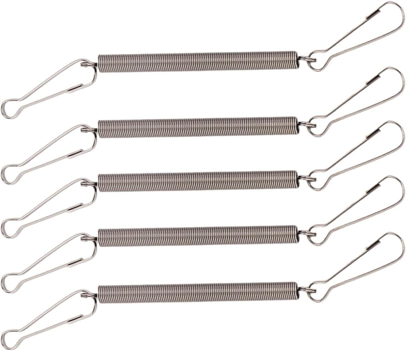 3.1in Spring with Clips Metal Springs 2 Clips Cage Accessories for Small Animal Hamster Guinea Pigs Water Dispenser Water Bottle Clip On Holder - Image 1