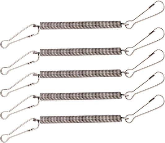 3.1in Spring with Clips Metal Springs 2 Clips Cage Accessories for Small Animal Hamster Guinea Pigs Water Dispenser Water Bottle Clip On Holder - Image 1