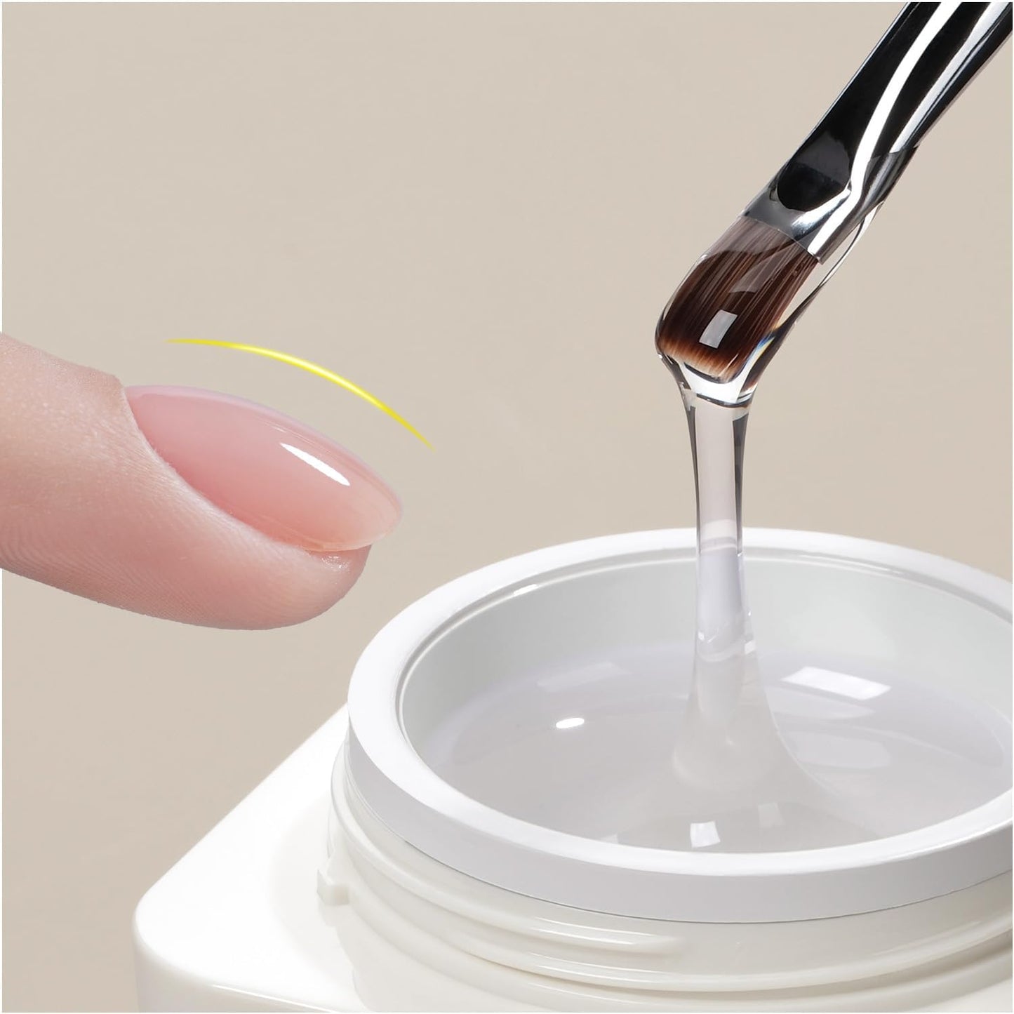 Gaoy Low-Heat Clear Builder Gel 30ml front view bottle