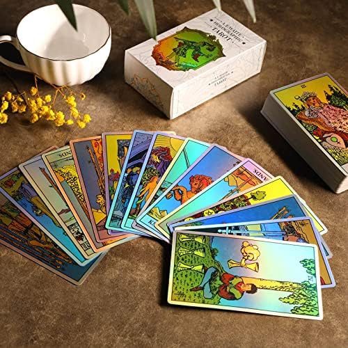 Back view of MagicSeer holographic tarot cards