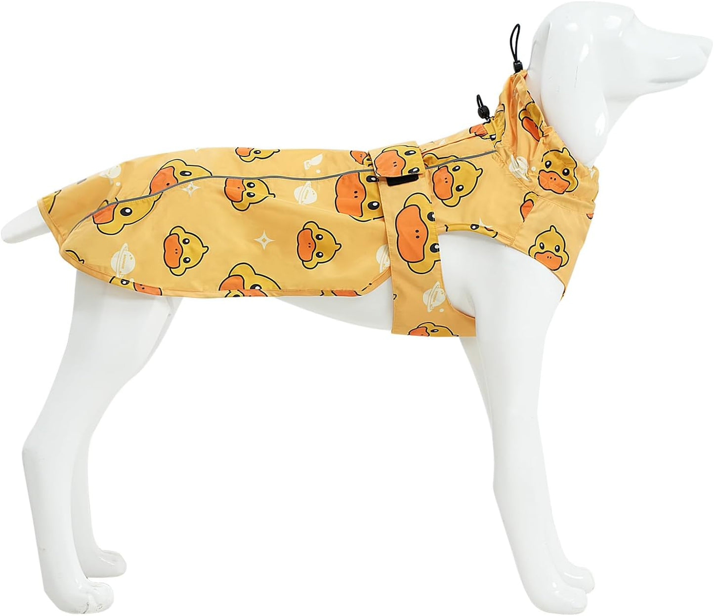 Adjustable Waterproof Dog Raincoat for Dogs,Lightweight Pet Rain Jacket Puppy Clothes with Reflective Strip for Small Medium Large Dogs (Army Green, Large) - Image 11