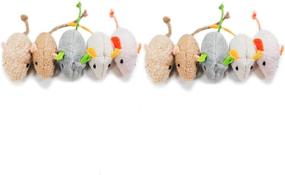 Shudyear catnip stuffed mice pet entertainment accessories assortment