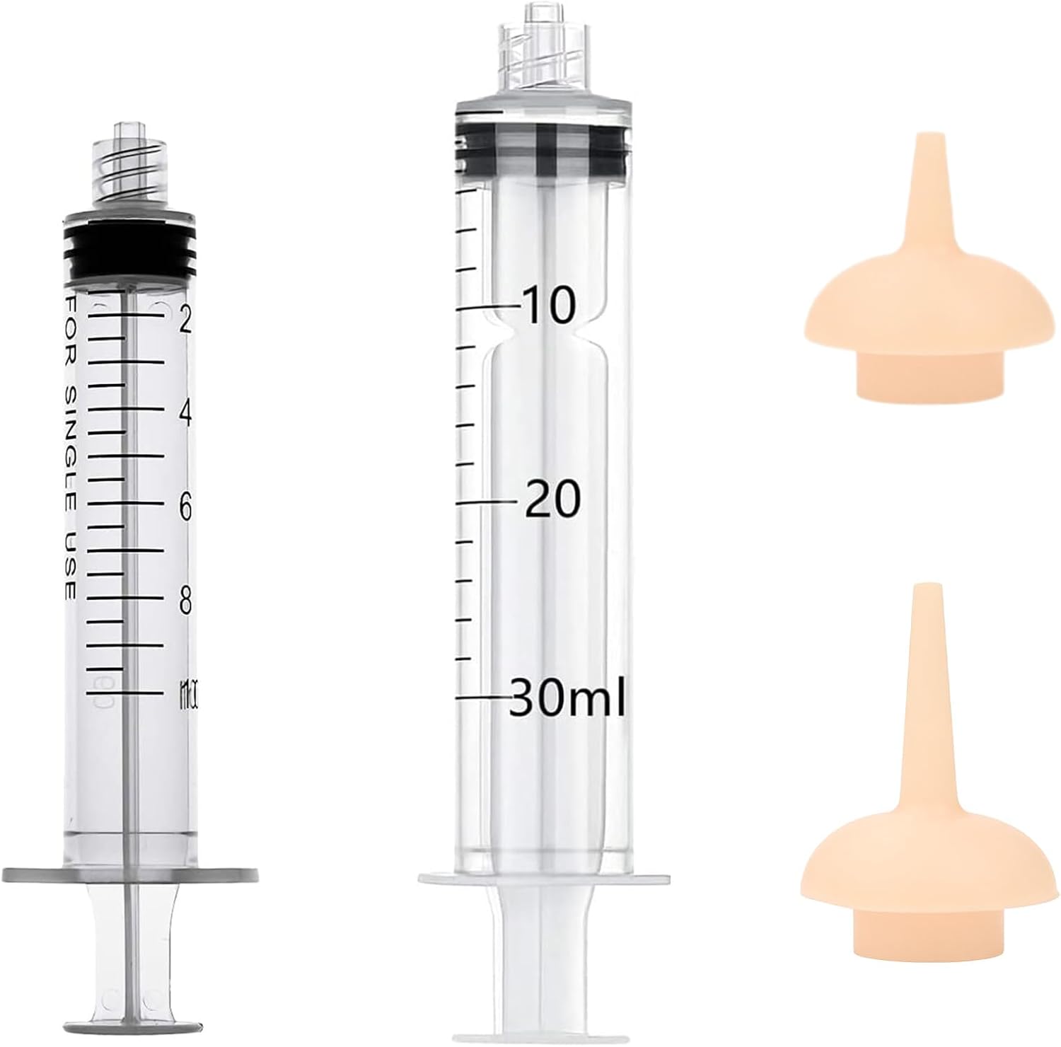 Premium imported pet care accessories including multi size syringes for controlled liquid delivery.