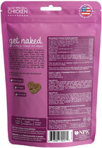 Get Naked grain free chicken flavor cat treats packaging back view