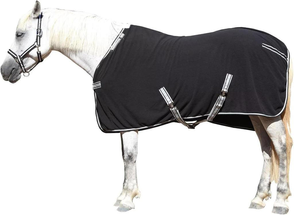 LEAFOREST Horse Fleece Blanket Polar Fleece Cooler Liner Soft Exercise Blankets for Horses Moisture Wicking Sheet in the Barn, Stable, Stall, Pasture, Paddock Green 78 inches - Image 9