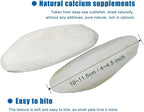 Mivofun natural cuttlebone two pack layout showing size dimensions