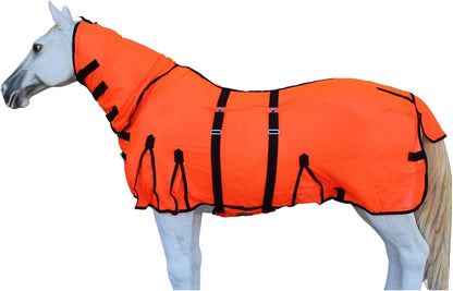 Challenger Horse Summer Scrim Mesh Full Neck Light Fly Sheet Bellyband Purple 73102 - Image 9