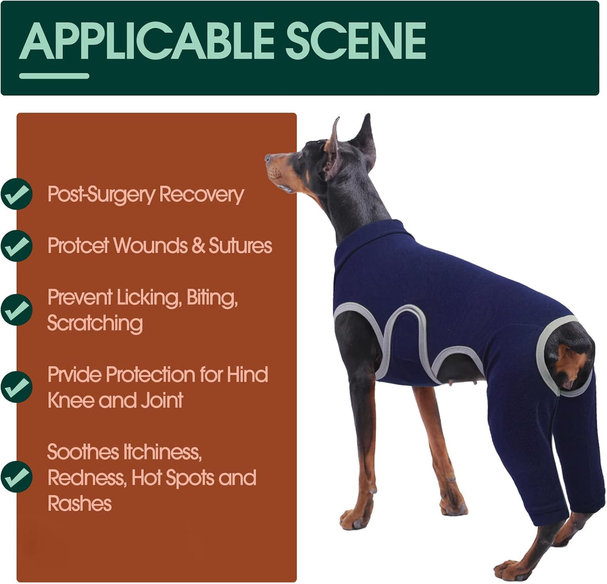 Kuoser professional surgical suit back leg coverage detail