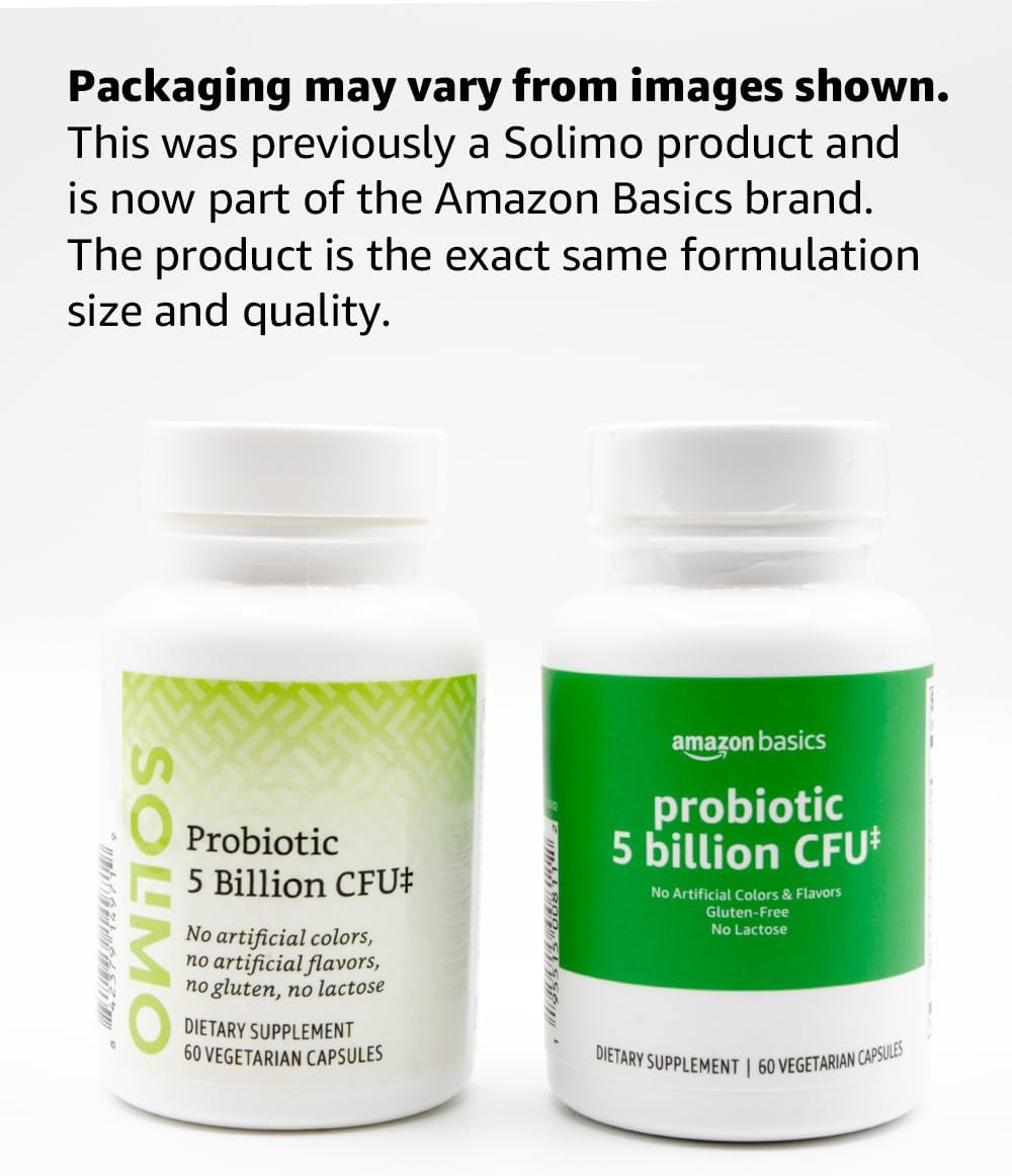 Amazon Basics Probiotic 8 strains and prebiotic blend ingredient details