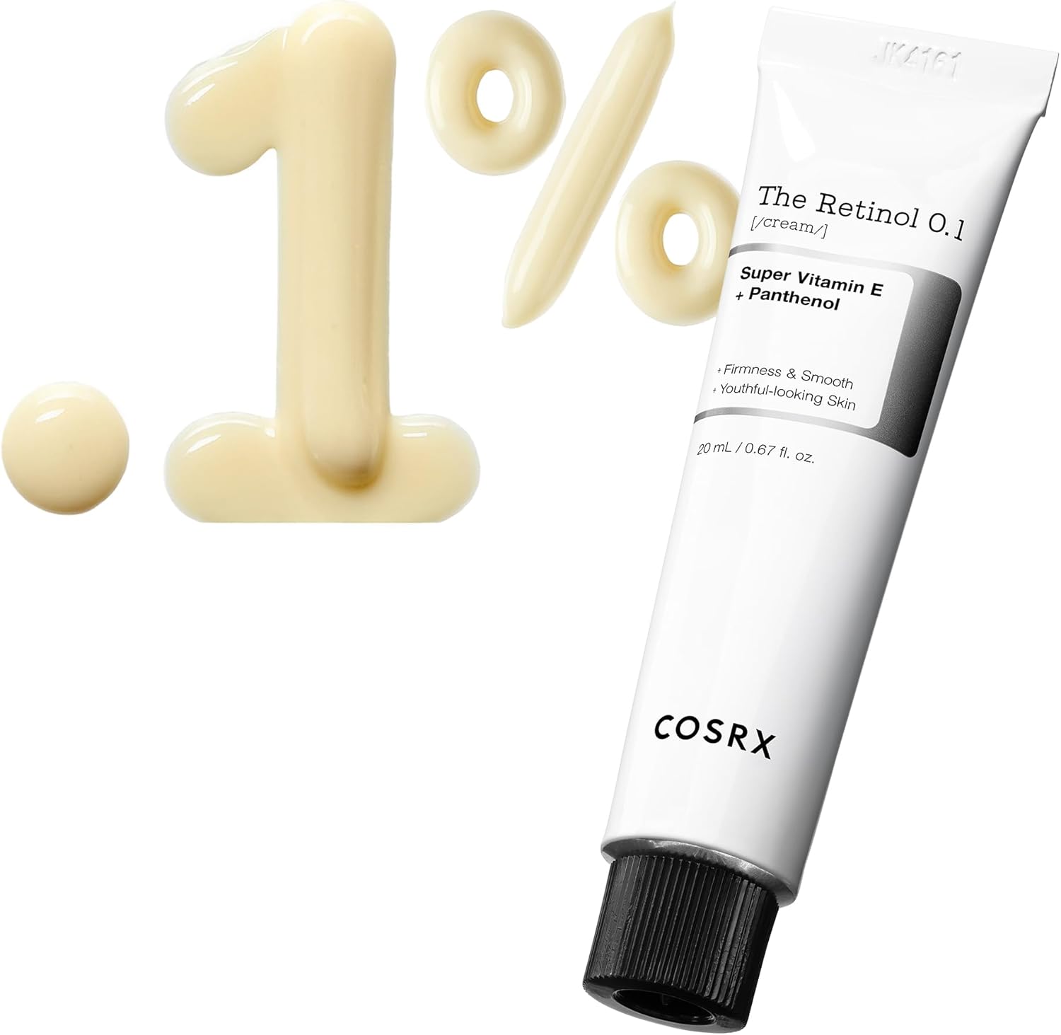 COSRX The Retinol 0.1 Cream 20ml front packaging tube for anti aging treatment