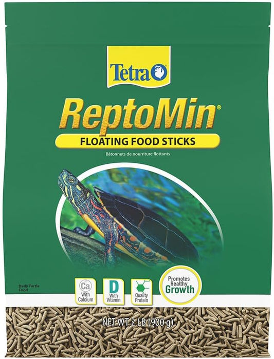 Tetra ReptoMin Floating Food Sticks front view packaging for aquatic turtles