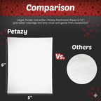 Back label of Petazy chlorhexidine pet wipes with active ingredients and instructions for use.