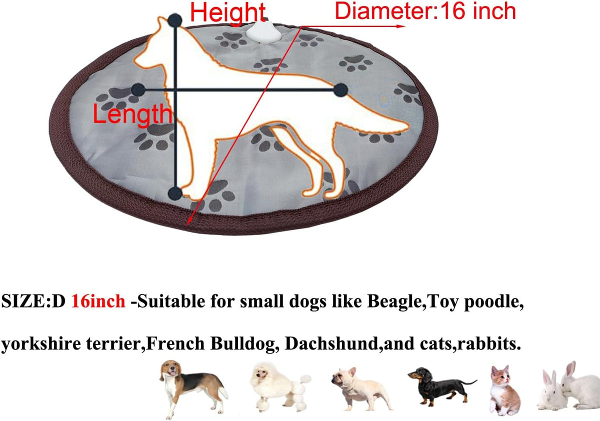 Round sixteen inch heated cat bed mat with digital timer controller