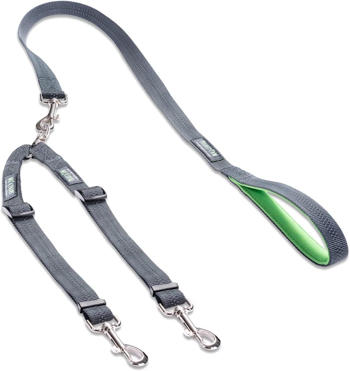 Mighty Paw Double Dog Leash - Double Leash for Two Dogs No Tangle Design. Split Lead for 2 Pets. Adjustable to Fit All Sized Breeds. Reflective Dual Pet Lead for People with Multiple Pups - Image 9