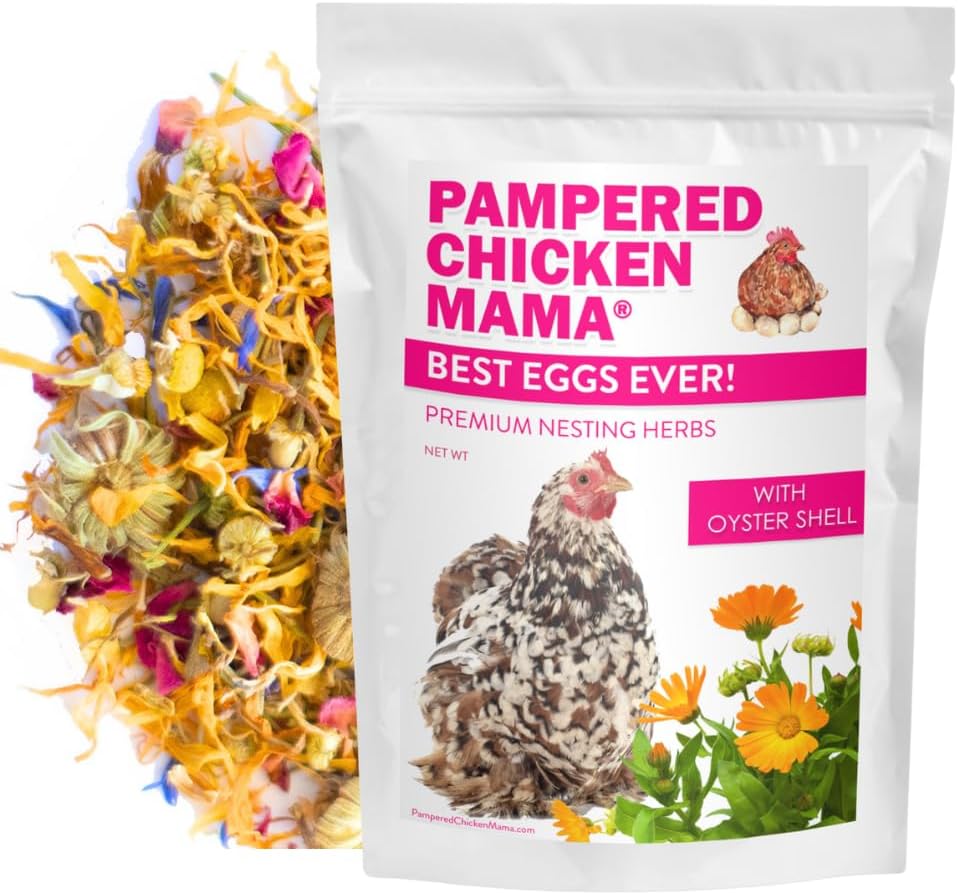 Pampered Chicken Mama Premium Nesting Herbs for Chickens (20 oz) Made with Flowers & Botanicals | Chicken Nesting Herbs | Nesting Herbs for Chicken Coop Herbs - Image 9