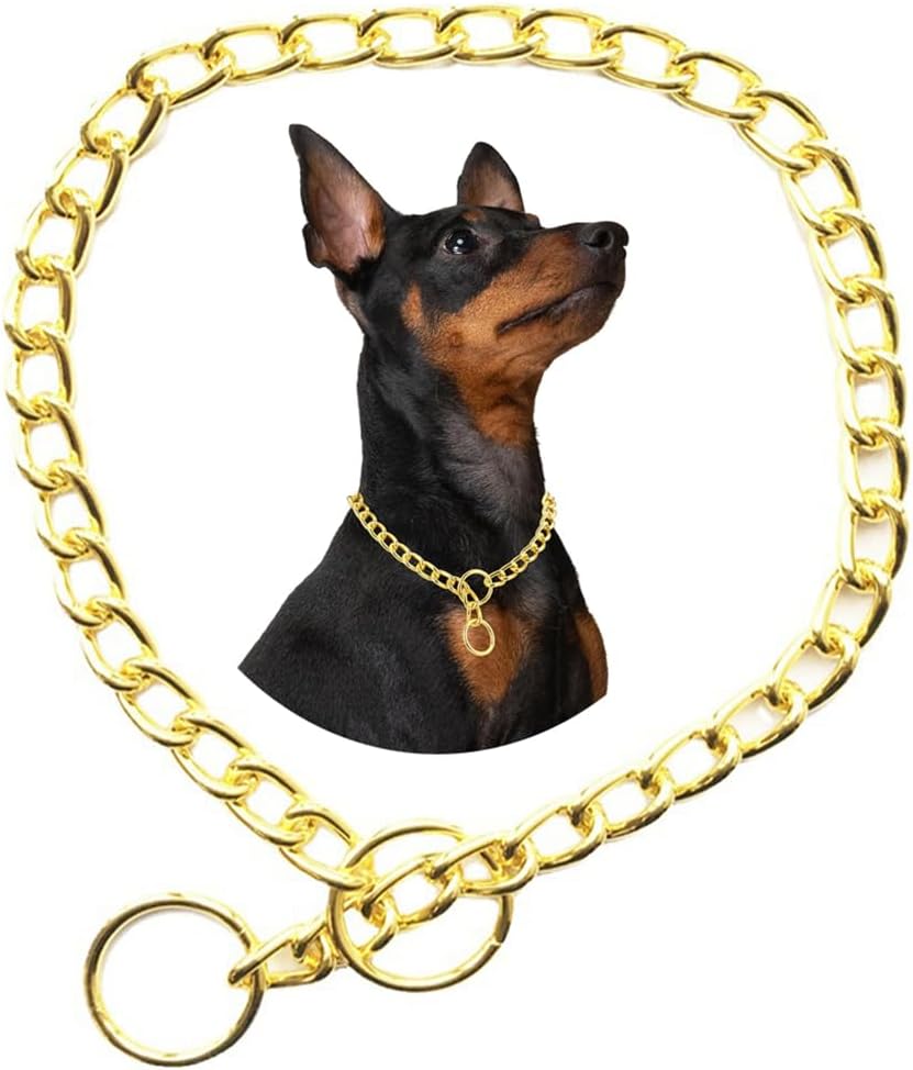 Choke Collar for Dogs,Dog Choker Collar for Large Dogs Metal Slip Dog Chain Collars Link Training Heavy Duty for Small Medium Large Dogs pet Boys Girls Big XL Breed - Image 9