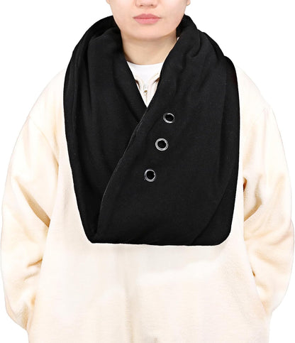 Pet Bonding Scarf - Carry Bonding Pouch - for Chinchillas, Hedgehogs, Rats, Sugar Gliders, Guinea Pigs, Rabbits, Hamsters, Gerbils, Squirrels, Ferrets, Kittens, Parrots, Birds, Reptiles (Black) - Image 1