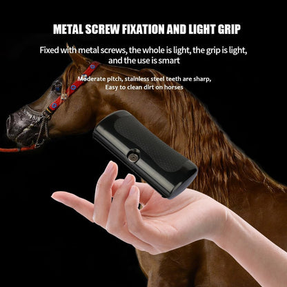 Maximilian deshedding brush with protective cover storage