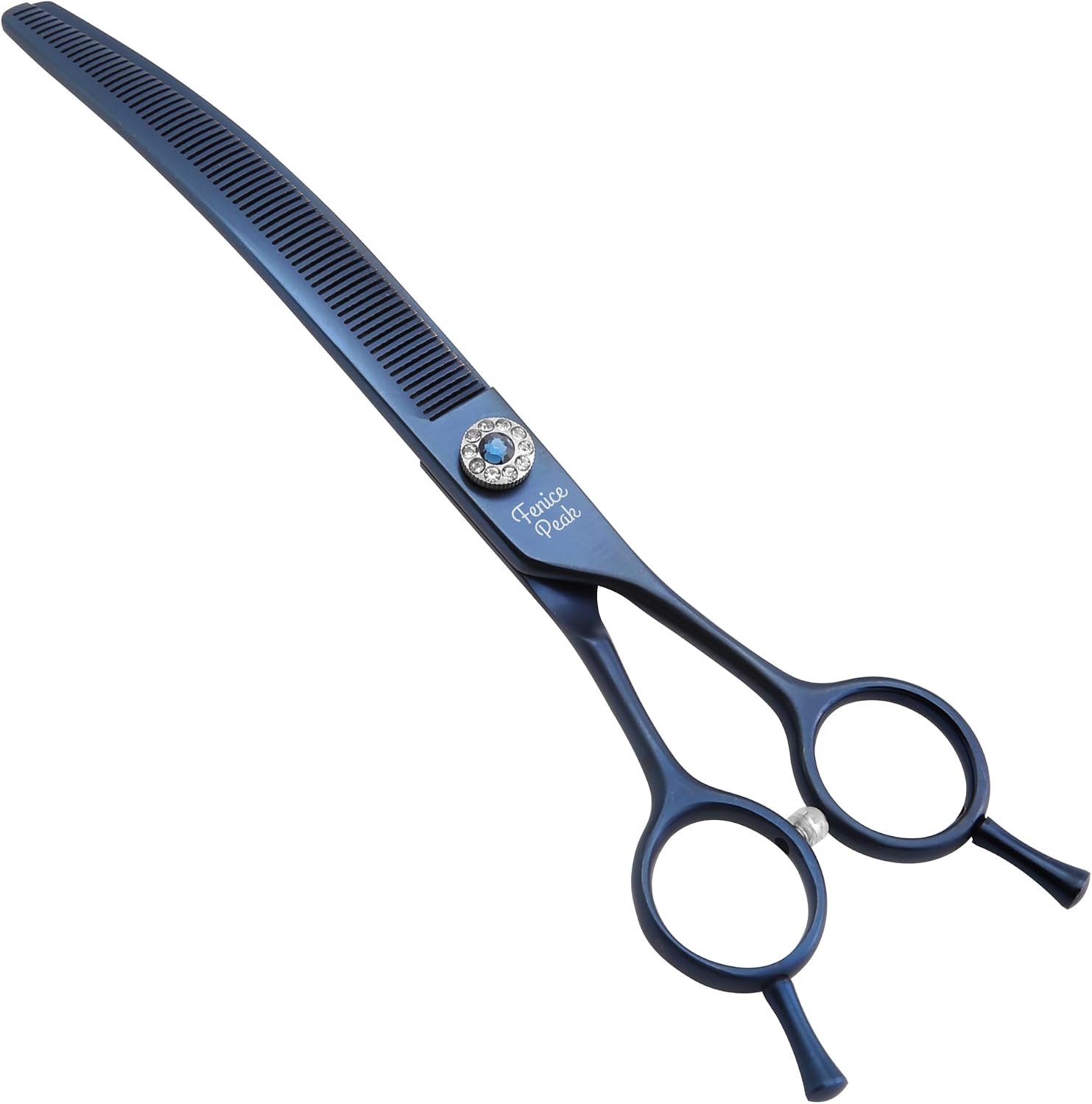 Professional Dog Grooming Scissors Pet Curved Chunker Shears 7.0'' Extremely Sharp Blades 440C Steel Thinning Scissors Durable Smooth Motion & Fine Cut for Dogs and Cats (Multicolored) - Image 9
