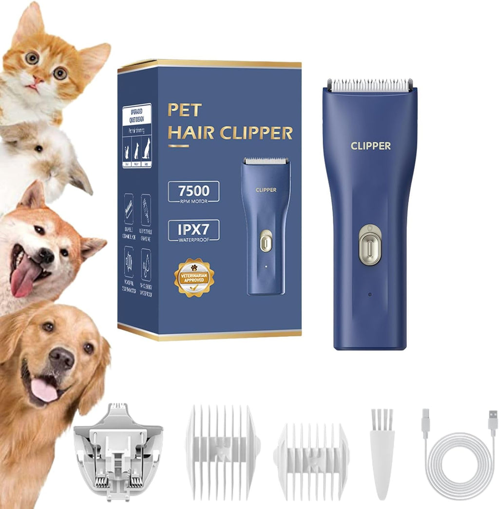 Dog Grooming Kit Clipper for Thick Coat Low Noise Cordless Cat Hair Trimmer Rechargeable Shaver Pet Grooming Tools for Small and Large Animals - Image 12